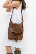 Load image into Gallery viewer, Vintage x ROOTS Brown Faded Leather Fringe Purse