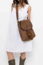 Load image into Gallery viewer, Vintage x ROOTS Brown Faded Leather Fringe Purse