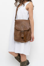 Load image into Gallery viewer, Vintage x ROOTS Brown Faded Leather Fringe Purse