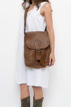 Load image into Gallery viewer, Vintage x ROOTS Brown Faded Leather Fringe Purse