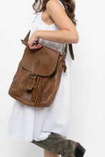 Load image into Gallery viewer, Vintage x ROOTS Brown Faded Leather Fringe Purse