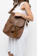 Load image into Gallery viewer, Vintage x ROOTS Brown Faded Leather Fringe Purse