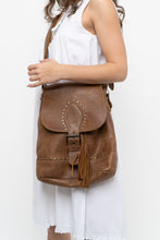 Load image into Gallery viewer, Vintage x ROOTS Brown Faded Leather Fringe Purse