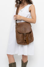 Load image into Gallery viewer, Vintage x ROOTS Brown Faded Leather Fringe Purse