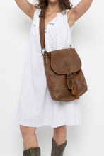 Load image into Gallery viewer, Vintage x ROOTS Brown Faded Leather Fringe Purse