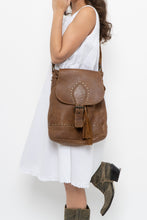 Load image into Gallery viewer, Vintage x ROOTS Brown Faded Leather Fringe Purse