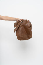 Load image into Gallery viewer, Vintage x ROOTS Brown Faded Leather Fringe Purse