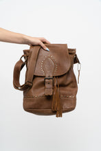 Load image into Gallery viewer, Vintage x ROOTS Brown Faded Leather Fringe Purse