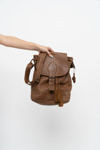 Load image into Gallery viewer, Vintage x ROOTS Brown Faded Leather Fringe Purse
