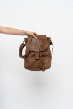 Load image into Gallery viewer, Vintage x ROOTS Brown Faded Leather Fringe Purse