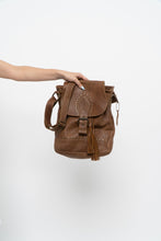 Load image into Gallery viewer, Vintage x ROOTS Brown Faded Leather Fringe Purse