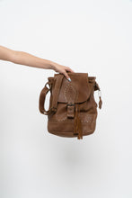Load image into Gallery viewer, Vintage x ROOTS Brown Faded Leather Fringe Purse