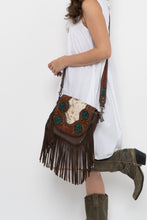 Load image into Gallery viewer, TRINITY RANCH x Pony Hair Fringe Leather Crossbody Purse