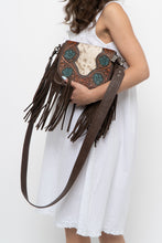 Load image into Gallery viewer, TRINITY RANCH x Pony Hair Fringe Leather Crossbody Purse