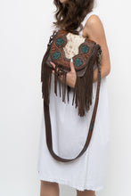 Load image into Gallery viewer, TRINITY RANCH x Pony Hair Fringe Leather Crossbody Purse