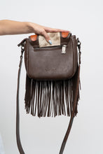Load image into Gallery viewer, TRINITY RANCH x Pony Hair Fringe Leather Crossbody Purse