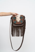 Load image into Gallery viewer, TRINITY RANCH x Pony Hair Fringe Leather Crossbody Purse