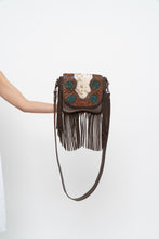 Load image into Gallery viewer, TRINITY RANCH x Pony Hair Fringe Leather Crossbody Purse