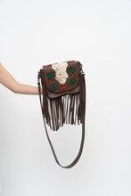 Load image into Gallery viewer, TRINITY RANCH x Pony Hair Fringe Leather Crossbody Purse