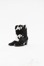 Load image into Gallery viewer, Vintage x STEVE MADDEN Cow Print Pony Hair Cowboy Boots (7.5, 8)