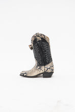 Load image into Gallery viewer, Vintage x Made in Canada x Deadstock Black, Snakeskin Leather Cowboy Boots (7)