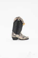 Load image into Gallery viewer, Vintage x Made in Canada x Deadstock Black, Snakeskin Leather Cowboy Boots (7)