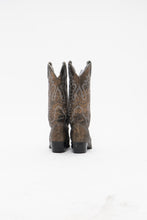 Load image into Gallery viewer, Vintage x JUSTIN Bronze Leather Rhinestone Cowboy Boots (6, 6.5)