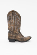 Load image into Gallery viewer, Vintage x JUSTIN Bronze Leather Rhinestone Cowboy Boots (6, 6.5)