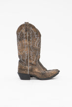 Load image into Gallery viewer, Vintage x JUSTIN Bronze Leather Rhinestone Cowboy Boots (6, 6.5)