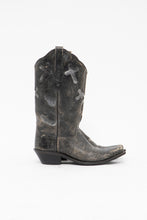 Load image into Gallery viewer, Vintage x Made in India x OLD WEST Cross Faded Leather Cowboy Boots (7-8)