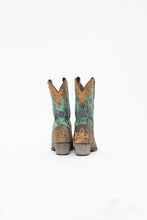 Load image into Gallery viewer, DAN POST x Brown Patterned Faded Leather Cowboy Boots (7)