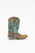 Load image into Gallery viewer, DAN POST x Brown Patterned Faded Leather Cowboy Boots (7)