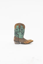 Load image into Gallery viewer, DAN POST x Brown Patterned Faded Leather Cowboy Boots (7)
