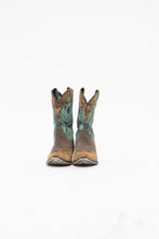 Load image into Gallery viewer, DAN POST x Brown Patterned Faded Leather Cowboy Boots (7)