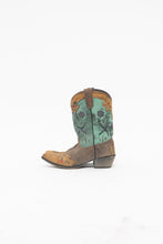 Load image into Gallery viewer, DAN POST x Brown Patterned Faded Leather Cowboy Boots (7)