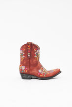 Load image into Gallery viewer, Vintage x OLD GRINGO Red Leather Floral Embroidered Cowboy Boots (7)