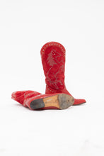 Load image into Gallery viewer, Vintage x Made in Italy x Red Suede, Leather Studded Horse Cowboy Boots (6.5, 7)