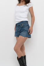 Load image into Gallery viewer, Vintage x White Mesh Fitted Off-Shoulder Top (XS, S)