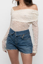 Load image into Gallery viewer, CHASER x Cream Lace Off-Shoulder Bodysuit (S, M)