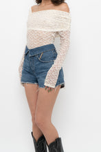 Load image into Gallery viewer, CHASER x Cream Lace Off-Shoulder Bodysuit (S, M)