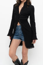 Load image into Gallery viewer, Vintage x Made in Canada x LE CHATEAU Crinkle Fitted Top (S, M)