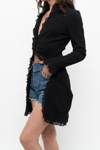 Load image into Gallery viewer, Vintage x Made in Canada x LE CHATEAU Crinkle Fitted Top (S, M)