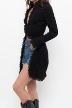 Load image into Gallery viewer, Vintage x Made in Canada x LE CHATEAU Crinkle Fitted Top (S, M)