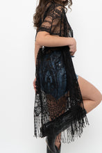 Load image into Gallery viewer, Vintage x Black Fringe Lace Top (XS-XL)
