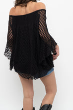 Load image into Gallery viewer, Vintage x SHANNON FORD Black Lace Layered Off-Shoulder Top (XS-M)