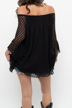 Load image into Gallery viewer, Vintage x SHANNON FORD Black Lace Layered Off-Shoulder Top (XS-M)