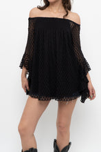 Load image into Gallery viewer, Vintage x SHANNON FORD Black Lace Layered Off-Shoulder Top (XS-M)