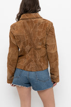 Load image into Gallery viewer, Vintage x LEATHERWORKS Camel Patchwork Suede Cropped Jacket (XS-M)