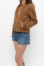 Load image into Gallery viewer, Vintage x LEATHERWORKS Camel Patchwork Suede Cropped Jacket (XS-M)