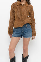 Load image into Gallery viewer, Vintage x LEATHERWORKS Camel Patchwork Suede Cropped Jacket (XS-M)